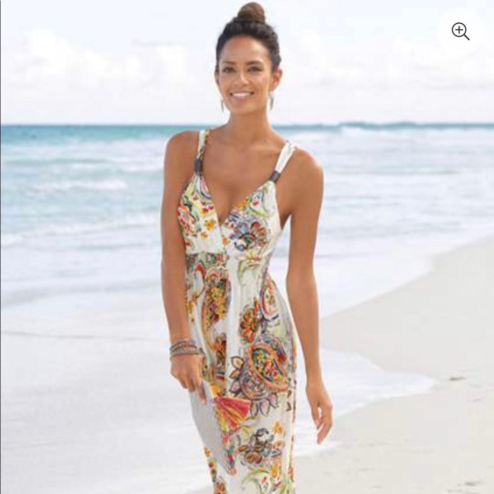 VENUS paisley print maxi dress